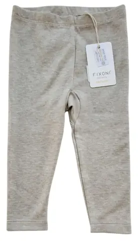 Nye Fixoni beige lange leggings str. 74