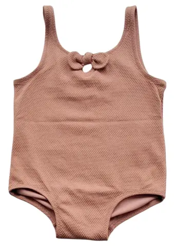 H&M mørk pudderfarvet badedragt str. 92