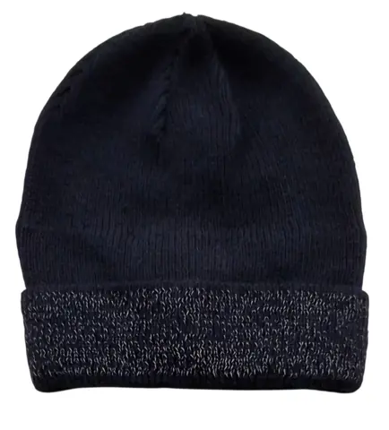 Ny sort strikket hue str. 52 cm