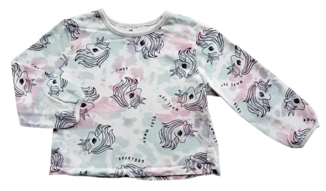 H&M hvid langærmet sweatshirt str. 98-104
