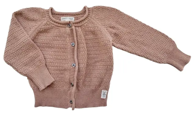 Small Rags terracotta farvet striktrøje str. 92