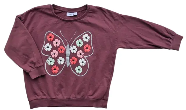 Guppy mørkerød langærmet sweatshirt str. 110