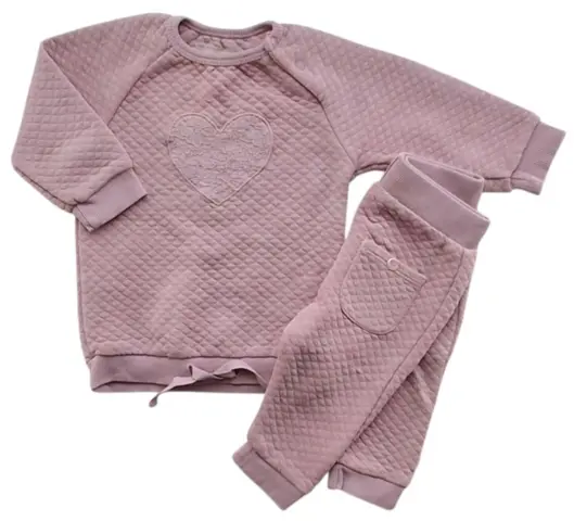 Minymo rosa to-delt baby sæt str. 62