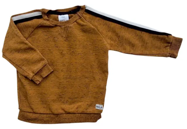 VRS karrybrun langærmet sweatshirt str. 86