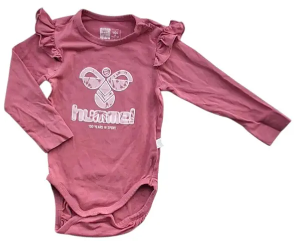 Hummel mørke rosa langærmet body str. 74