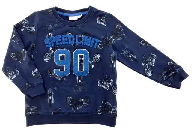 Name it langærmet mørkeblå sweatshirt str. 104