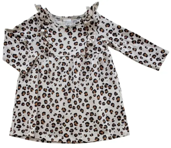 H&M beige langærmet kjole str. 68