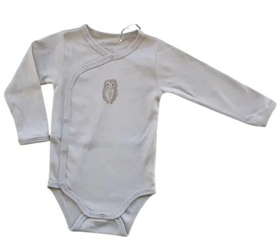 Ny Fixoni beige langærmet slå-om body