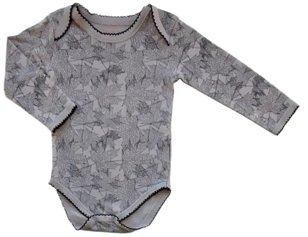 Petit rosa-beige langærmet body str. 80