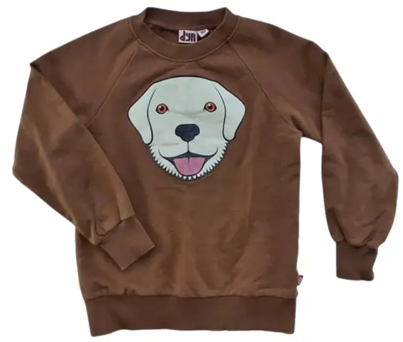 Dyr brun langærmet sweatshirt str. 10