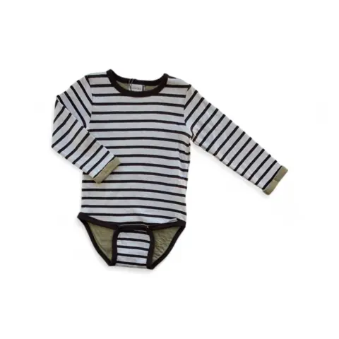 Ny Minymo beige brunstribet body str. 80