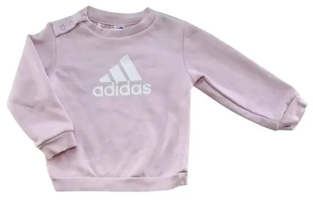 Adidas lyserød langærmet sweatshirt str. 80