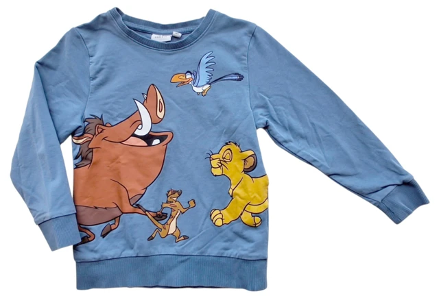 Name it gråblå langærmet sweatshirt str. 104