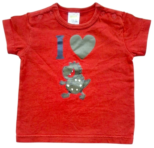 Friends rød kortærmet t-shirt str. 68