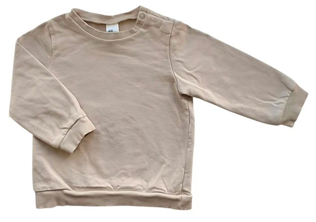 H&M beige langærmet sweatshirt str. 86