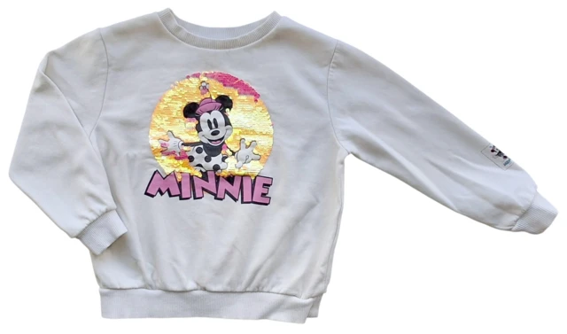 H&M råhvid langærmet sweatshirt st. 110-116