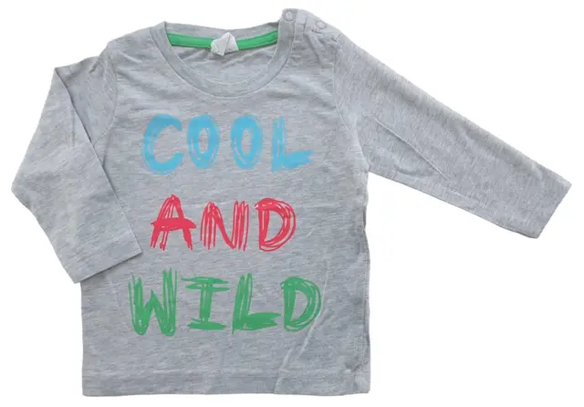 H&M lysegrå langærmet T-shirt str. 68