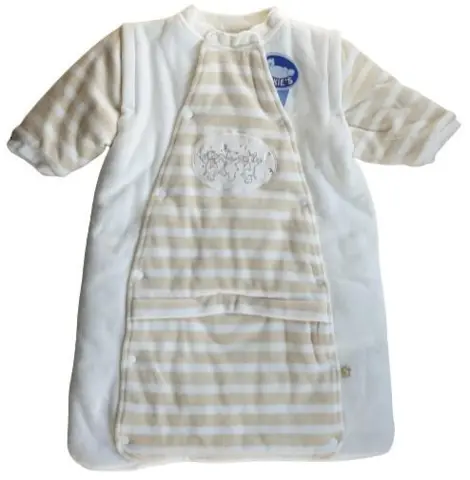 Ny Noukie's råhvid/beige blød velour sovepose