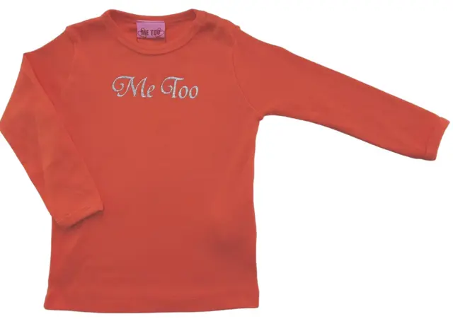 Ny Me Too orange langærmet T-shirt