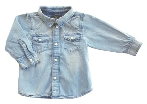 H&M lys denim skjorte str. 68