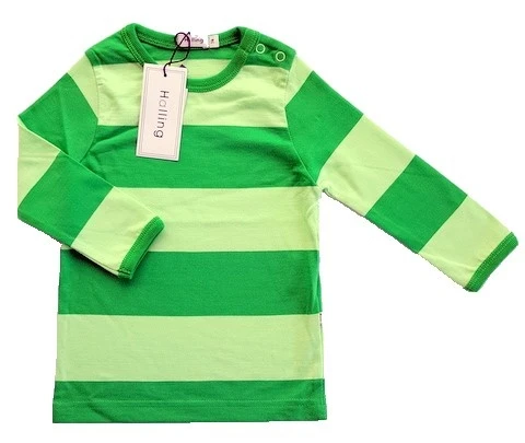 Ny Halling grønstribet langærmet T-shirt str. 74