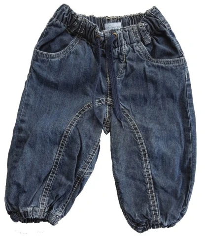 Minymo baggy denim baby bukser str. 68
