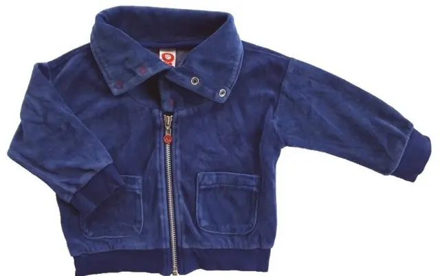 Katvig blå velour bluse str. 74