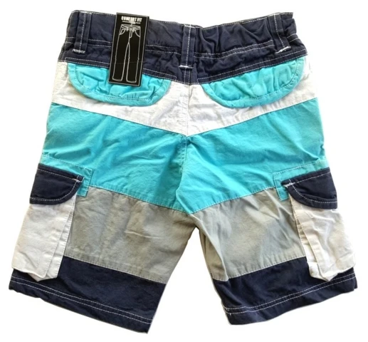 Nye Jeff blåstribede lange shorts