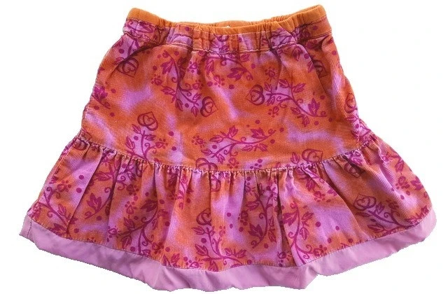 Me Too orange blomstret nederdel