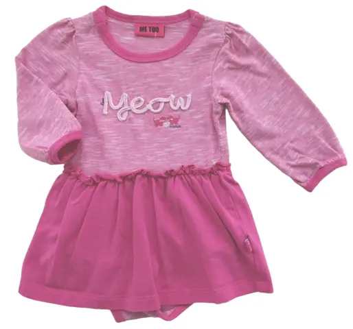 Me Too pink babykjole str. 68