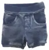 Fixoni blå elastiske denim-look shorts str. 62