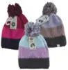 Nye Color kids fine perlestrikkede huer