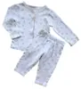 Baby C&A hvid blomstret nattøjssæt str. 74