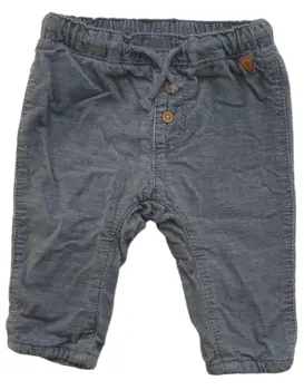 H&M grå forede babybukser str. 68