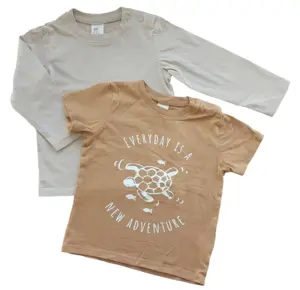 H&M to lysebrune T-shirts str. 86