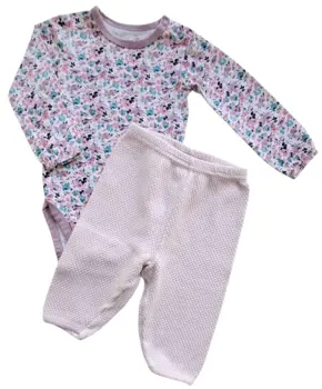 H&M rosa bukser og Mini Mow body str. 62-68