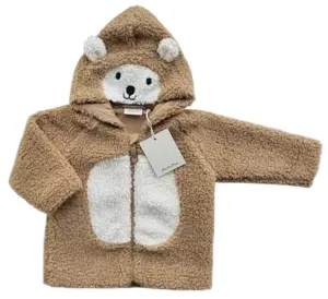 Ny Minymo lysebrun teddy trøjejakke