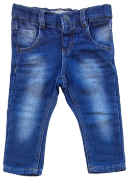 Name it blå elastiske denim bukser str. 80